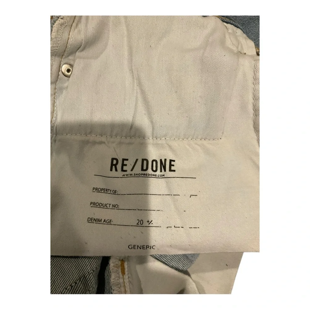 RE/DONE Women’s Blue Generic High-Rise Straight Leg Jeans Size: M | US 28